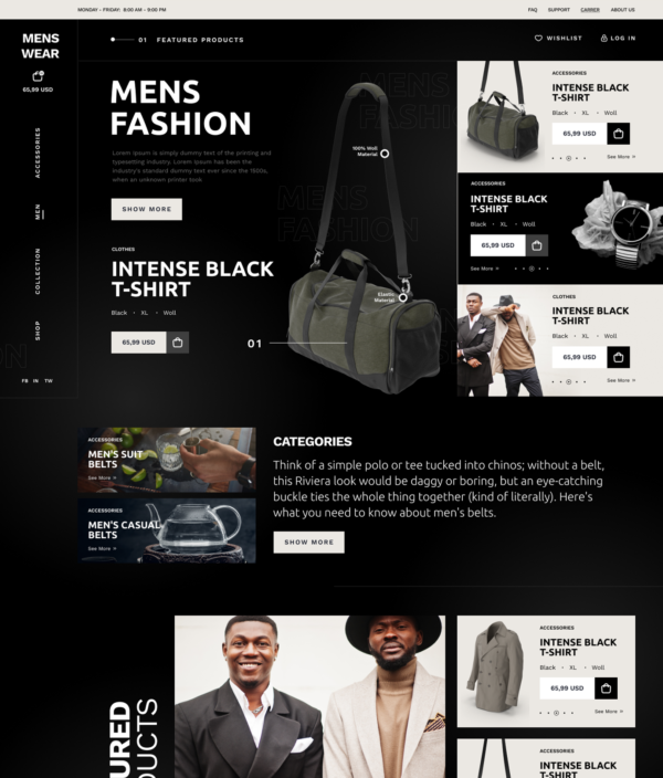 A website that sells men's clothing products - Image 4