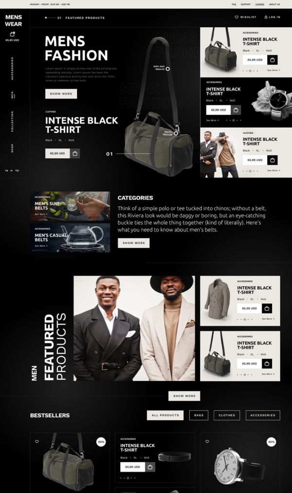 A website that sells men's clothing products - Image 2